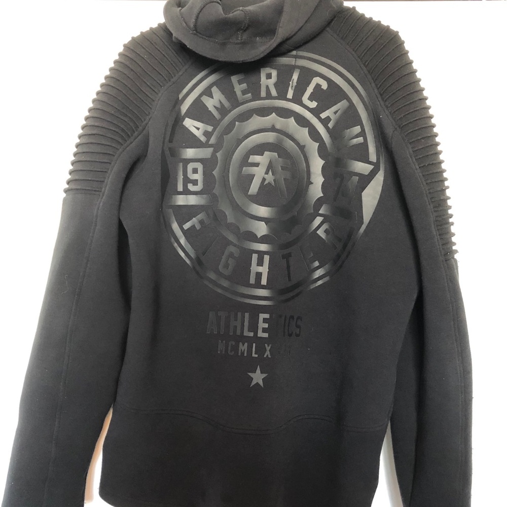 American fighter sweatshirt zip up